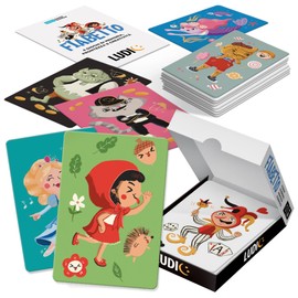 Ludic Fiabetto 4 Games di Memoria, Readiness and Creativity IT58813 Board Game Format Travel for 2 Players