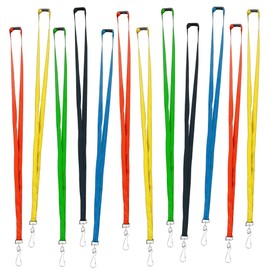 ArtCreativity Lanyards For Kids, Set of 20, 18.5 Inches Long, Brightly Colored, Lanyards For ID Badges, Kids Lanyard Set, Goodie Bag Fillers, Birthday Party Favors, For Your Wallet, Keys And IDs
