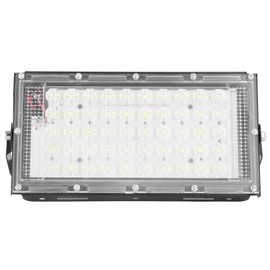 50W 12V Super Bright LED Flood Light White Light Waterproof Outdoor Floodlight for Courtyards Gardens Large Lighting Area Deep Slot Heat Sink