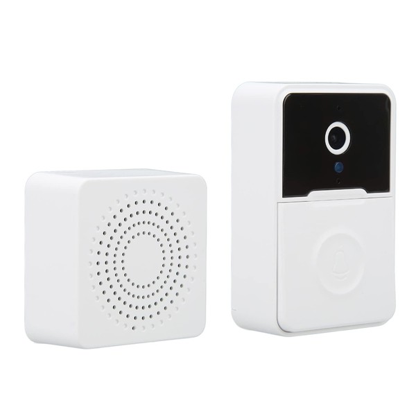 Wireless Video Doorbell Camera, Smart Video Doorbell Camera with Motion Detector, Two Way Audio, IP65 Waterproof, No Monthly Fees, Video Doorbell Kit for Home
