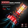 CHUSYYRAY 9005 H11 LED Headlight KIT Combo Bulbs 6000K High&Low
