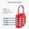 Sparkiva Combination Padlock with Code, 4 Digit Heavy Duty Lock