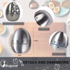 Bugucat Cucina Timer, Egg-shaped Egg Timer, Stainless Steel Kitchen Timer,