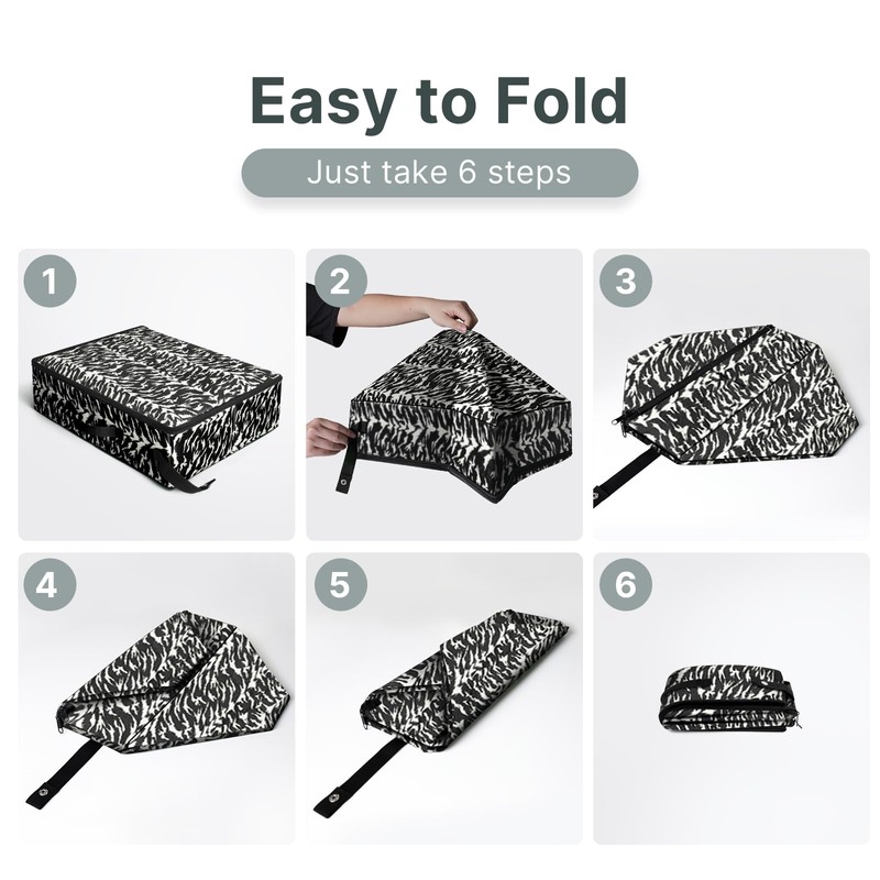 LIOOPET Travel Cat Litter Box Portable Foldable 18x14x5.5in Camo for