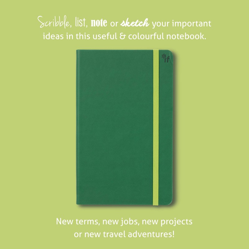 IF Bookaroo Notebook A5 - Forest Green