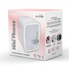 Cooluli CL4L2WM-E Glow 4L Mini Fridge, 4 Liter, White Mirror
