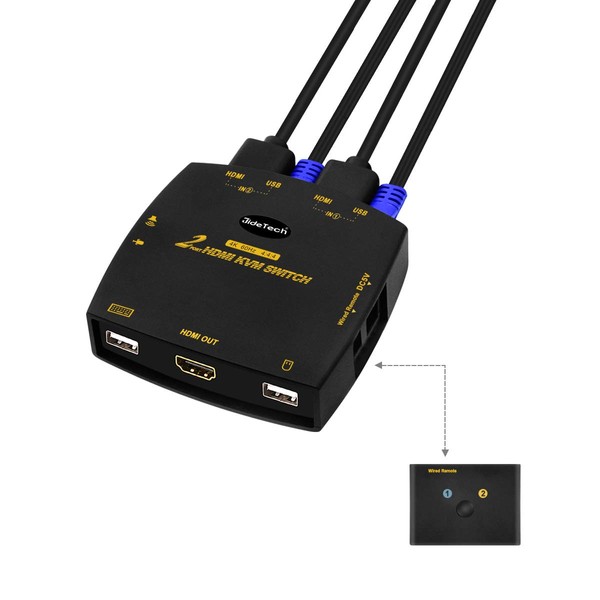 Jidetech 321 KVM (keyboard, video, mouse) switch