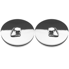 Armastuse Drain Stopper, 2 PCS Stainless Steel Sink Stopper Drain Plug with Pull Ring for Bathtub, Kitchen, Bathroom and Laundry Sink