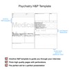"Psychiatry H&P Notebook Medical History and Physical notebook, 100 medical
