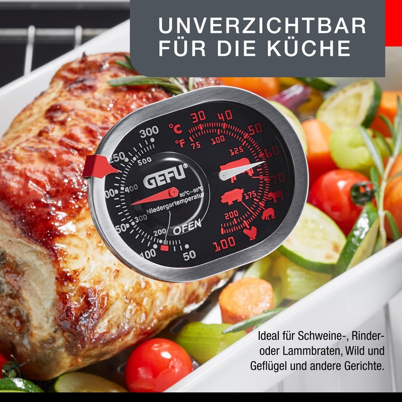 Gefu 21800 Messimo Braten- und Ofenthermometer 3 in 1 aus