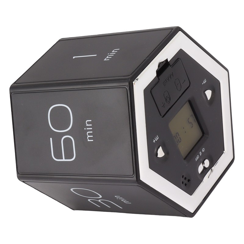 Hex Flip Timer with Mute Alarm Function Magnetic Time Management