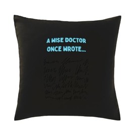 Hippowarehouse a wise doctor once wrote Printed bedroom accessory cushion cover case 41x41cm