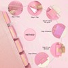 Erilano Pink Bible Tabs for Women - 80 Gold Foil