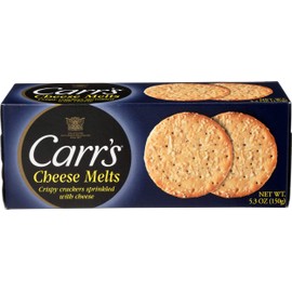 Carr's Crackers, Snack Crackers, Party Snacks, Cheese Melts, 5.3oz Box (1 Box)