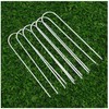 U Shaped Anchors Metal Ground Stake Pegs Garden Tent Weed