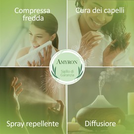 Ätherisches Citronellaöl AMYRON 30 ml | Cymbopogon Winterianus | 100 % natürlich und rein | Ideal für Aromatherapie und therapeutische Anwendung | Diffusor | Lebensmittelgeeignet und gentechnikfrei.