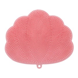 Lyaciomn Wall-Mounted Hands-Free Back and Foot Scrubber with Suction Cups - Deep Clean and Exfoliate in the Shower Pink