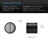 AC Infinity 4" Backdraft Damper, One-Way Airflow Ducting Insert with