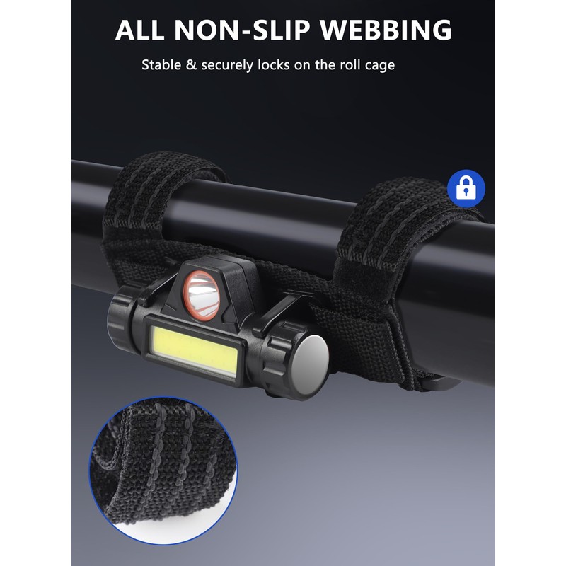 UTV Dome Light – Rechargeable UTV Cage Roof Lights, Universally