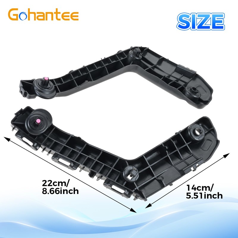 Gohantee Front Bumper Bracket Compatible with Toyota Corolla 2017 2018