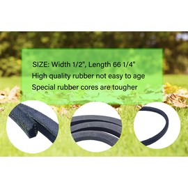 YYSoSTooL-Store (1/2" X 66.25") 041-6400-00 Lawn Mower Driver Belt Compatible with Bad Boy CZT MZ MZ Magnum and ZT Elite Series mowers