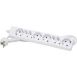 Kopp 120502004 4+4-Way Power Strip Standard, 4 + 4 Sockets, White