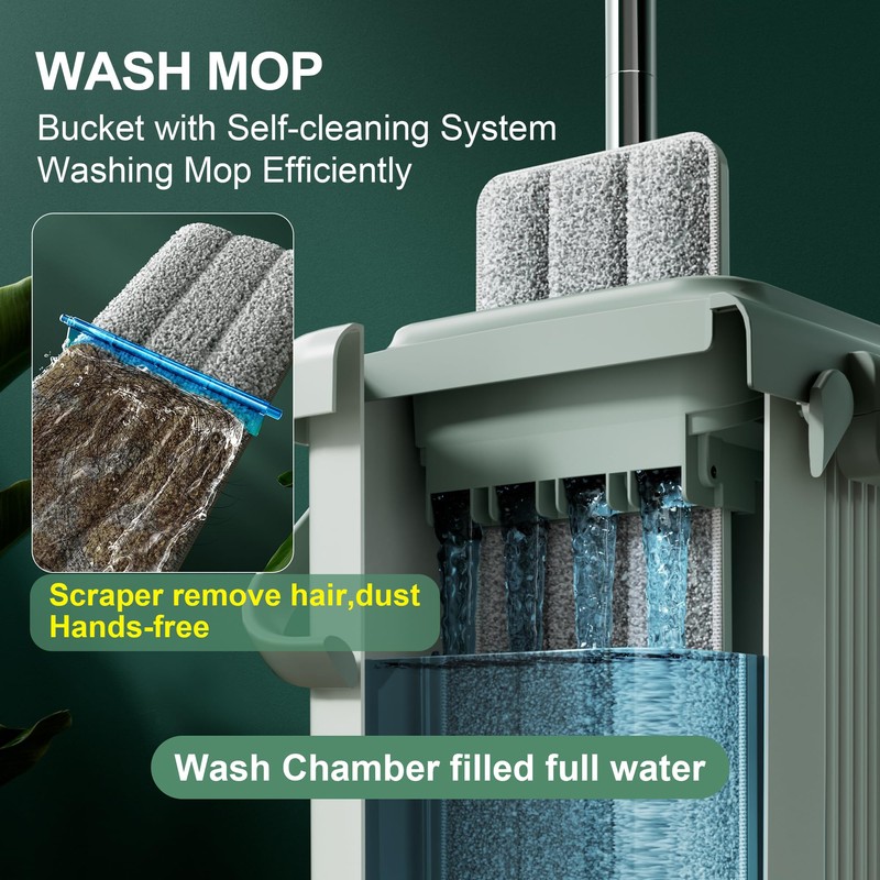 JOYMOOP Mop and Bucket with Wringer Set for Floor Cleaning