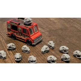 Hot Wheels My Animal Like Skulls V1 Gray 3d printed. 1/64 scale maybe a tad bigger. 10 item