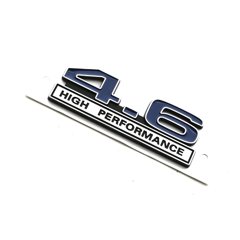 1pc 4.6 Liter High Performance Engine Emblems Badge 3D Decals