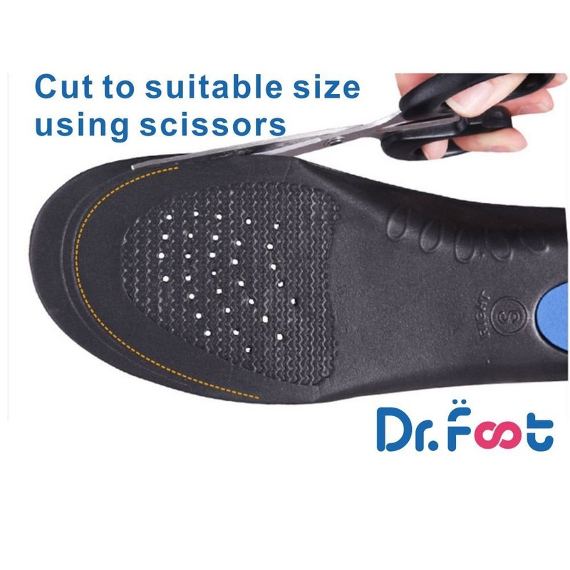Dr. Foot's Full Orthotics Insoles - Built-in Metatarsal Raise Corrects