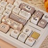 SWDPORT Cute Cat Keycaps Set, 132 Keys Thick PBT Mao