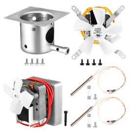 OneAmg Traeger & Pit Boss Grill Replacement Parts Kit - Auger Motor, Hot Rod Igniter with Fuse, Induction Fan, Burn Pot with Screws, Compatible with Most Traeger & Pit Boss Pellet Grills