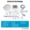 gotonovo Rain Shower System with 10 Inch Round Showerhead and