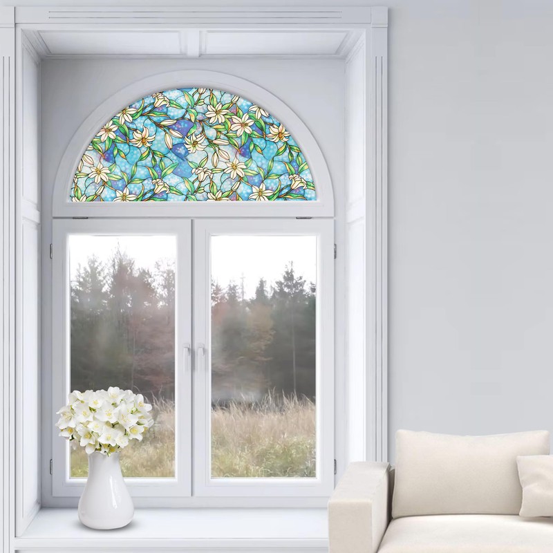 Autotech Park Precut Custom Arched Window Film, Orchid Design, up
