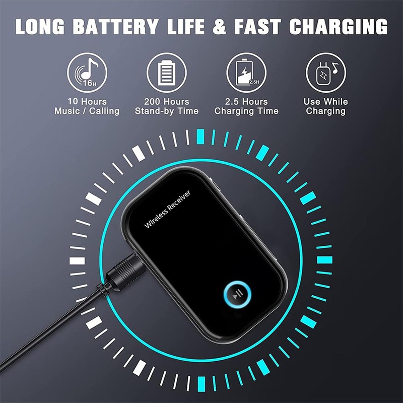 Bluetooth AUX Adapter for Car,3.5mm Wireless Receiver,AUX Bluetooth Car Adapter,Hands-Free