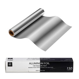 150 Square Feet Aluminum Foil, 12 In x 150 Ft, Home Kitchen & Commercial Safe