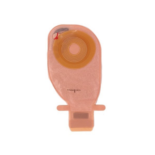 Ostomy Pouch One-Piece System 11" Length 25 mm Convex Light,