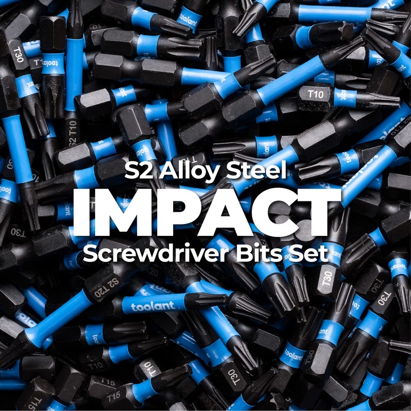 toolant Impact Torx Bit Set 27pcs (TT7-TT40), S2 Steel Security
