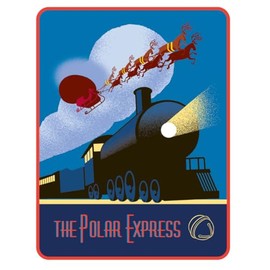 Franco Collectibles Adult Throw, The Polar Express, 46" X 60"