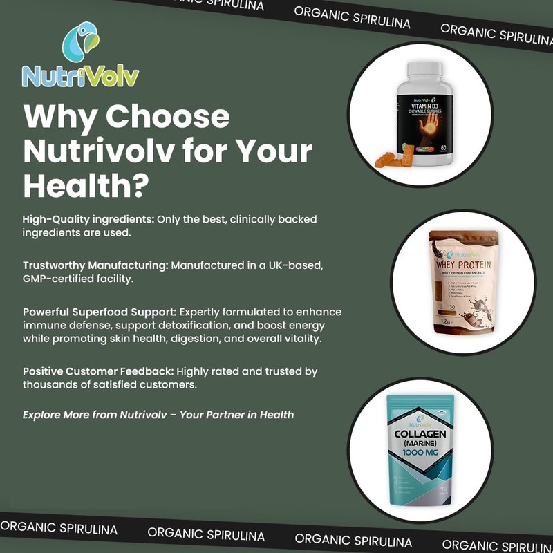 Spirulina & Chlorella | 3 Months Supply | 180 Capsules