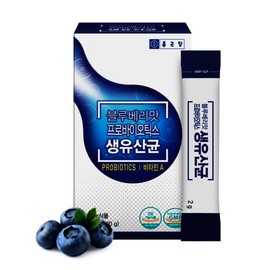 Jongkundang Health 종근당 프로바이오틱스 생유산균 비타민 A 블루베리맛 2g 30포 (1개월분) Jongkundang Probiotics Live Lactobacillus Vitamin A Blueberry Flavor 2g 30 Sachets (1 Month Supply)