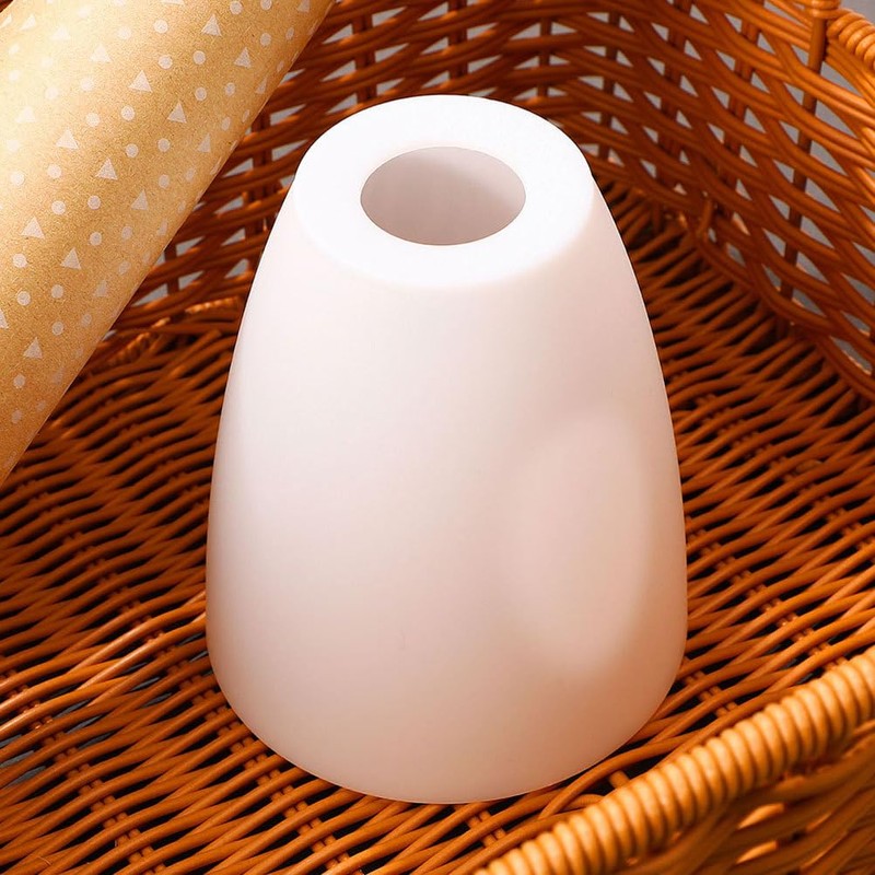 NOLITOY Plastic Cylinder Lampshade, White, Modern Style, Horseshoe Shaped, Softens