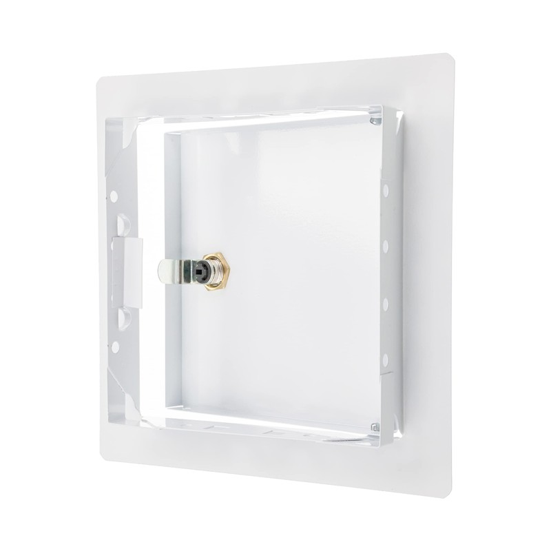 ECOPRO VENT 6" x 6" Lockable White Metal Access Panel.