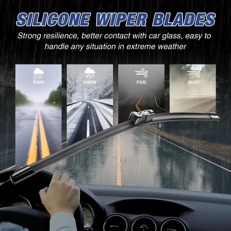 ICEXSNOW 26"+20" Water Repellet Windshield Wiper Blades Replacement for VOLVO