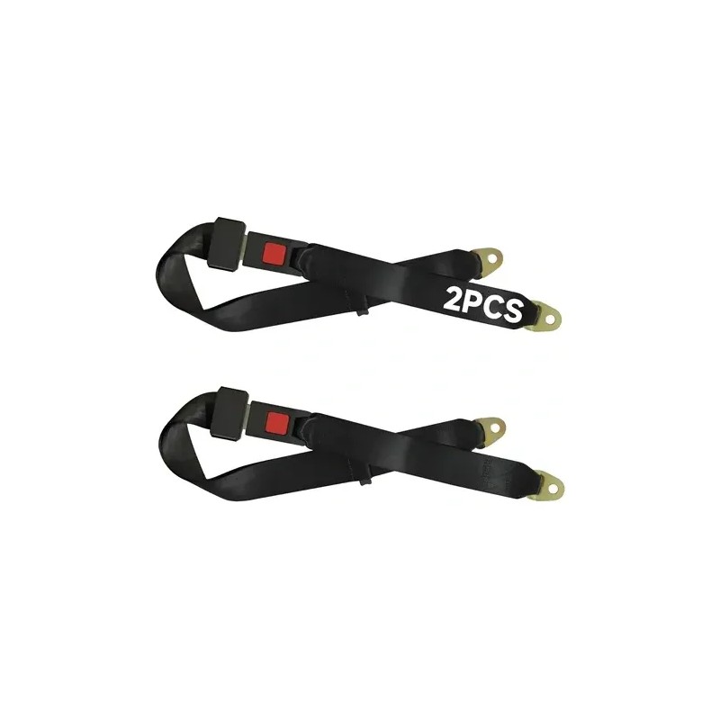 Cinturon De Seguridad De 2 Puntos Universal, 2piezas