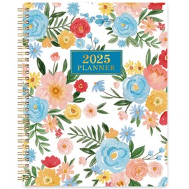 Planner 2025-2025 Planner Weekly and Monthly, 8" x 10", Jan 2025 - Dec 2025, 2025 Calendar Planner, Printed Tabs, Flexible Cover, Premium Paper, Holidays, Twin-wire Binding