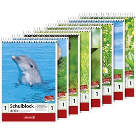 Brunnen 104198101 Ruled School Notepad A5 40 Sheets Line Style 1, 1)