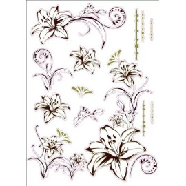 Beauticom Flower Frame Artwork Kids Living Room Decor Wall Sticker Decal 15"W X 23"H