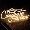 Taaneyo Congrats You Did It Noen Sign,Adjustable Congrats Grad LED