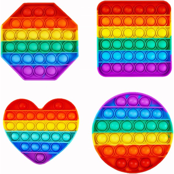 Pop It Fidget Toys Silicone Push Bubble Sensory Stress Relief